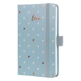 Naptár, A6, heti, 2024, kemény borító, SIGEL "Jolie", Grey love