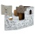 Játékház, színezhető, karton, FELLOWES, Kalózhajó